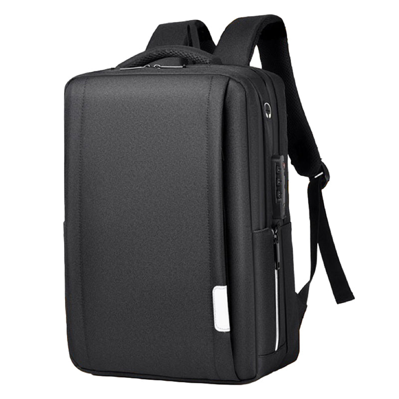 16.1 inch Laptop Backpack with Anti-Theft Lock Oxford Cloth Notebook Shoulder Bag - Black 16.1 inch Laptop Backpack with Anti-Theft Lock Oxford Cloth Notebook Shoulder Bag - Black